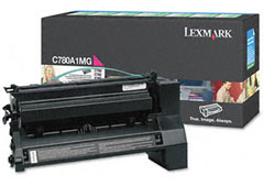 Lexmark originál toner C780A1MG, magenta, 6000str., return, Lexmark C780, C782