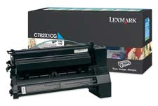 Lexmark originál toner C782X1CG, cyan, 15000str., return, Lexmark C782