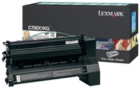 Lexmark originál toner C782X1KG, black, 15000str., return, Lexmark C782