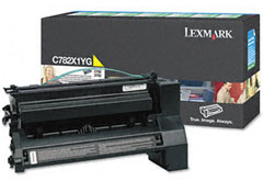 Lexmark originál toner C782X1YG, yellow, 15000str., return, Lexmark C782