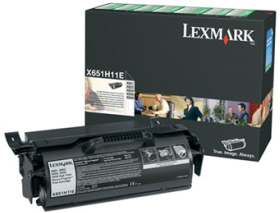 Lexmark originál toner X651H11E, black, 25000str., return, Lexmark X651, X652, X654, X656, X658