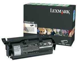 Lexmark originál toner X654X11E, black, 36000str., return, high capacity, Lexmark X654, X656, X658