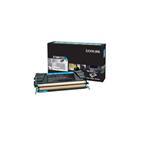Lexmark originál toner X748H1CG, cyan, 10000str., return, high capacity, Lexmark X748DE, X748DTE