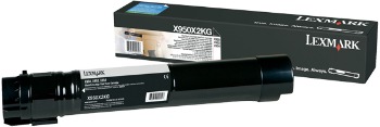 Lexmark originál toner X950X2KG, black, 38000str., extra high capacity, Lexmark X950, X952, X954