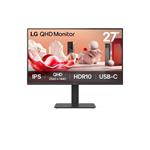 LG 27BA65QB-B 27"W IPS 2560x1440 5ms 5 000 000:1 350cd DP HDMI USB-C(65W) pivot repro 100Hz 27BA65QB-B.AEU
