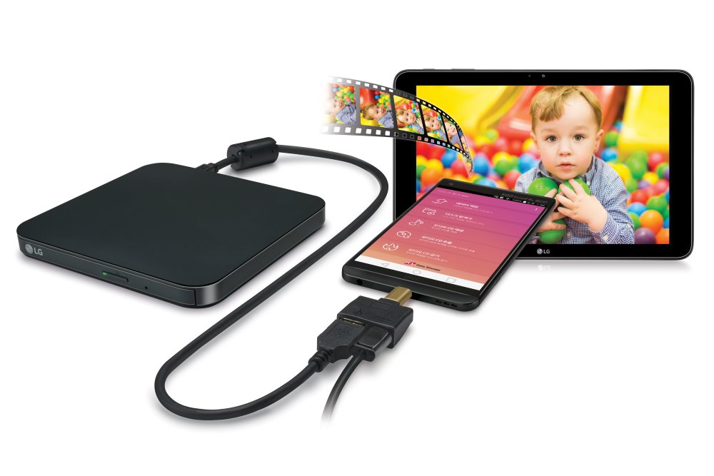 LG DVD±R/RW/ GP95 / DVD 8x / CD 24x / M-disc/ externí slim / černá/ pro ...