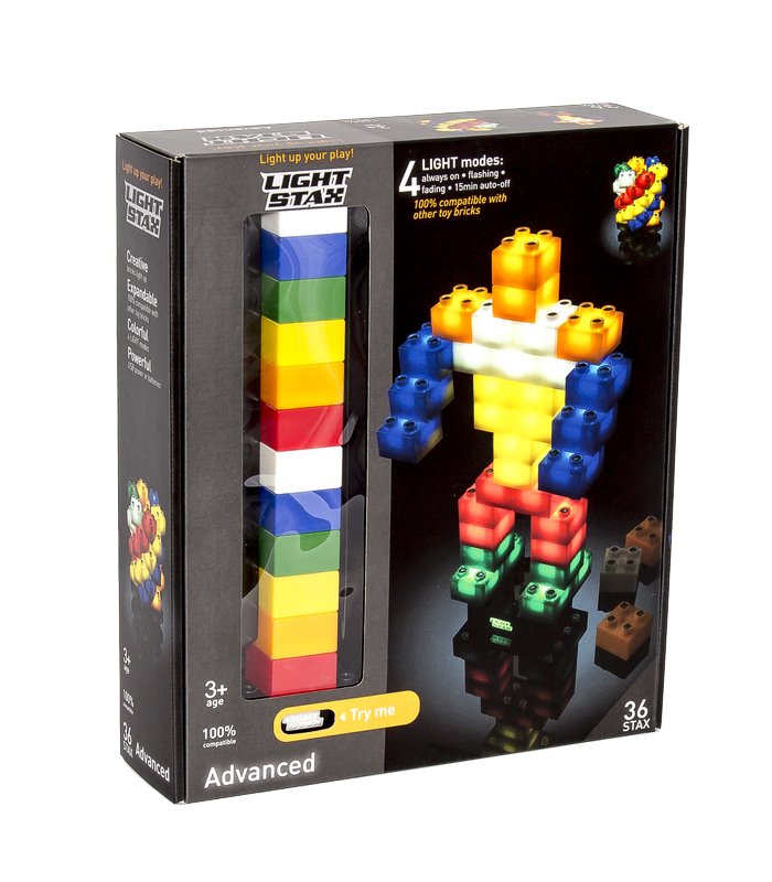 LIGHT STAX svítící stavebnice Advanced (36 STAX 2x2) - DUPLO® - kompatibilní M-05001