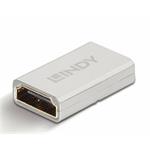 Lindy Adaptér HDMI F/F, SPOJKA, pozl.konektory, celokovová SUPER SLIM, 48 Gbps, HDMI 2.1 L41511