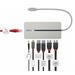 Lindy Dokovacia Stanica USB 3.1 Typ C, 2xHDMI (Dual Display), 2xUSB 3.0, Gigabit LAN, (PD 3.0 100W), 0.25m L43360