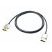 Lindy HDMI M/M 1m, Ultra High Speed+Eth, 4K@60Hz, HDMI 2.0, 18G, G pozl. kon., sivý, Slim, Cromo L41671