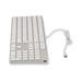 LMP klávesnica Wired USB-C Numeric Keyboard EN layout - Silver Aluminium 20375-EN