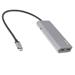 LMP USB-C 7 port hub with external power - Space Gray Aluminium 22366