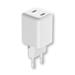 LMP USB-C GaN Dual Power Adapter 35W, QC 3.0 & PD - White 27470