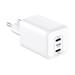 LMP USB-C GaN Dual Power Adapter 45W - White 28300