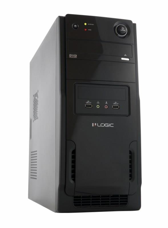 LOGIC PC skrinka A11 Midi Tower, zdroj LOGIC 400W ATX PFC,USB 3.0 AT-A113-10-LOG400A-0002