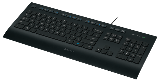 Logitech Corded K280e - Klávesnice - USB - USA mezinárodní 920-005217