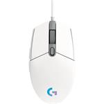 LOGITECH G203 2nd Gen LIGHTSYNC, Hráčska myš, wht 910-005797