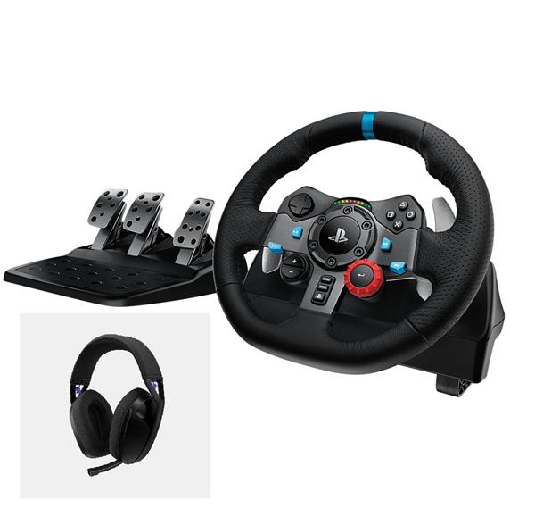 Logitech® G29 Driving Force Racing Wheel for PlayStation®5 and PlayStation®4 BLACK + G321 Combo 991-000585