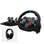 Logitech® G29 Driving Force Racing Wheel for PlayStation®5 and PlayStation®4 BLACK + G321 Combo 991-000585