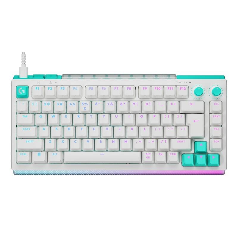 Logitech G512 X 75 - mechanická herná klávesnice, USB, hmatová, biela, US 920-013955