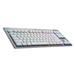 Logitech® G915 TKL Tenkeyless LIGHTSPEED Wireless RGB Mechanical Gaming Keyboard - Tactile - WHITE - US INT'L 920-009664
