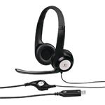 Logitech Headset H390, drátový, USB, čierna 981-000406