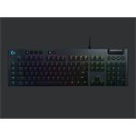 Logitech klávesnice Gaming G815 Lightsync RGB Linear /US /drátová/ lineární spínače - černá 920-009008