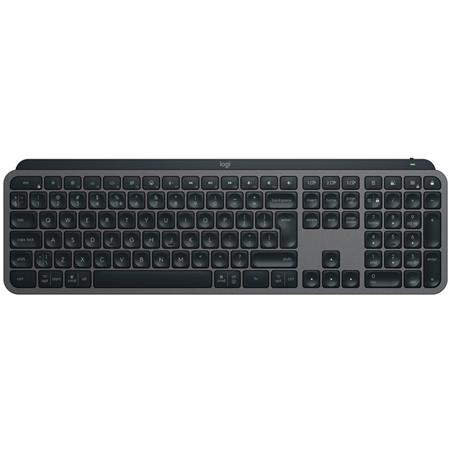 Logitech klávesnice MX Keys S - bezdrátová/ EasySwitch/bolt/DE - graphite NĚMECKÁ - otevřená krabice 920-011565