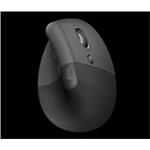 Logitech® Lift Vertical Ergonomic Mouse for Business - GRAPHITE / BLACK - pre pravákov 910-006494