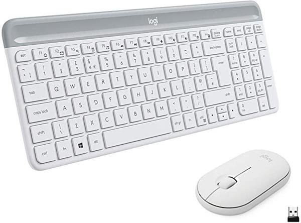 Logitech® MK470 Slim Wireless Combo - OFFWHITE - SK/CZ 920-009205CZS