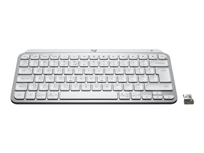 Logitech MX Keys Mini for Business - Klávesnice - podsvícená - bezdrátový - Bluetooth LE AZERTY franc bleda 920-010600