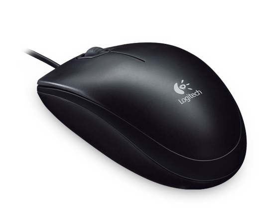 Logitech Myš B100, 800DPI, optická, 3tl., 1 koliesko, čierna 910-003357