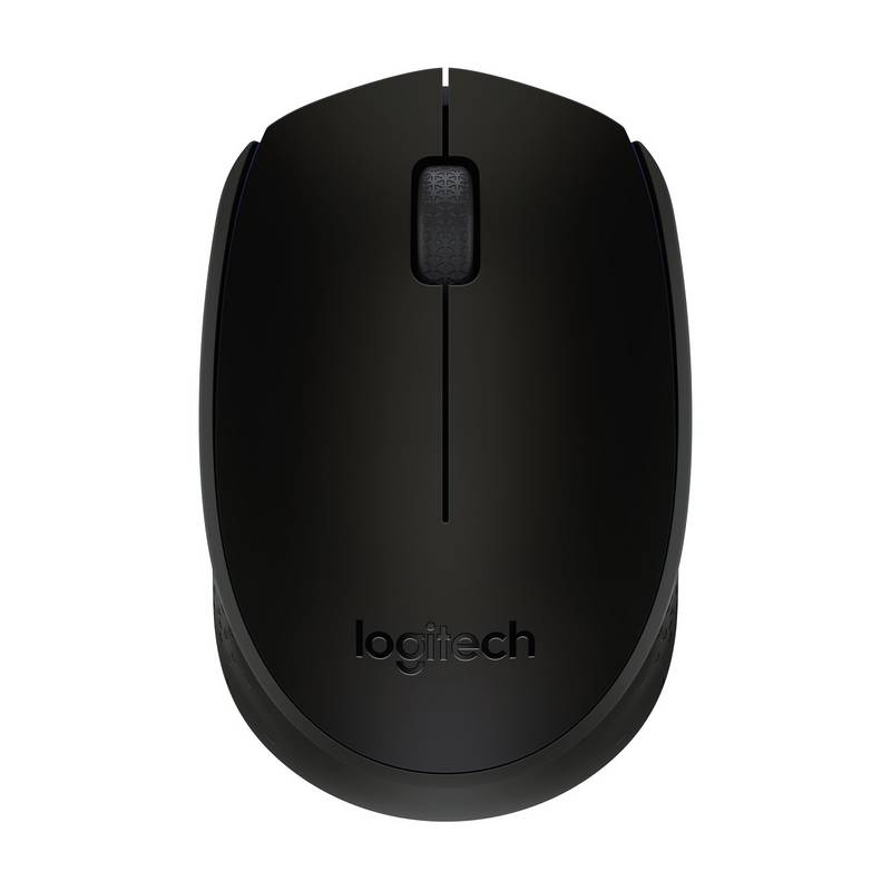 Logitech Myš B170, 1000DPI, 2.4 [GHz], optická, 3tl., 1 koliesko, bezdrôtová, čierna, 1 ks AA, mini 910-004798