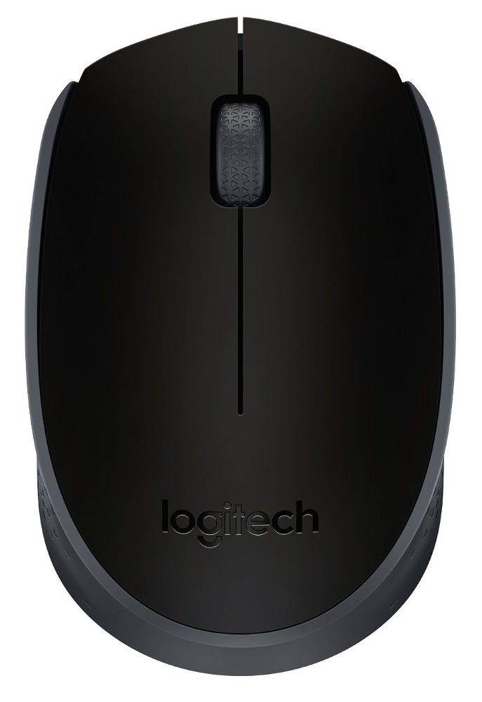 Logitech Myš M171, 1000DPI, 2.4 [GHz], optická, 3tl., 1 koliesko, bezdrôtová, čierna, 2 ks AA, k no 910-004424