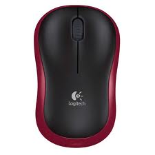 Logitech Myš M185, 1000DPI, 2.4 [GHz], optická, 3tl., 1 koliesko, bezdrôtová, červená, 1 ks AA 910-002240