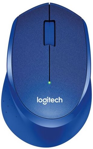 Logitech Počítačová myš M330 Silent Plus, modrá 910-004910