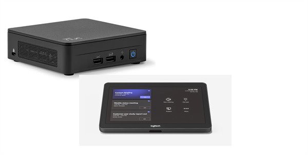 Logitech® TAPMSTBASEASU2 TAP NUC13L3Kv5 TEAMS NO CAM EU Plug TAPMSTBASEASU2-EU