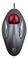 Logitech Trackman Marble - Kulový ovládač - pravák a levák - optický - 4 tlačítka - kabelové - USB 910-000808