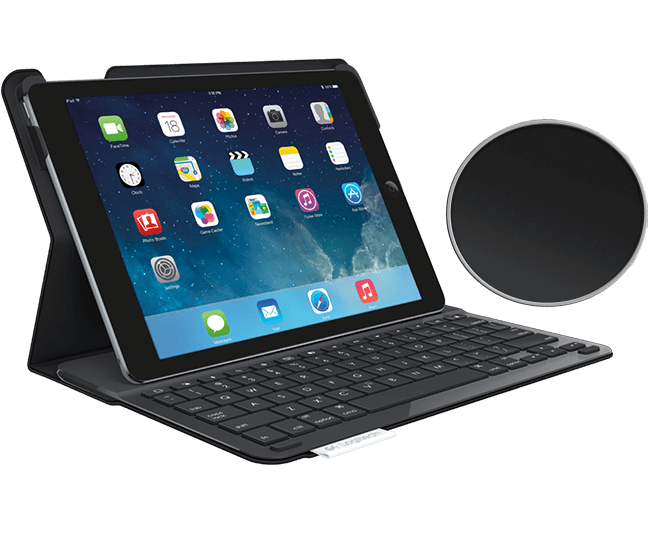 Logitech Type+ klávesnica Cover pre iPad Air 2 - karbónová čierna 920-006591
