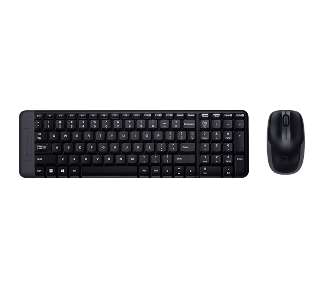 Logitech Wireless Combo MK220 - Klávesnice a sada myši - bezdrátový - 2.4 GHz - EER 920-003168