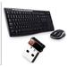 Logitech Wireless Combo MK270 - Klávesnice a sada myši - bezdrátový - 2.4 GHz - US 920-004508