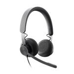 Logitech® Zone Wired - GRAPHITE - EMEA, USB C /A Headset 981-000875