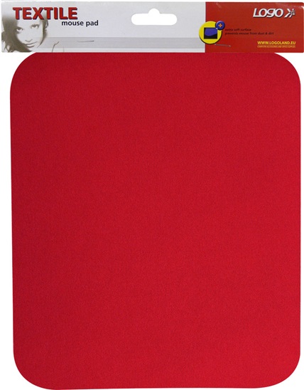 Logo Podložka pod myš, měkká, červená 8590274501102