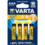 Longlife AAA/4 LR03 4ks blis. bat. VARTA