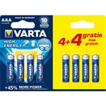 LR03 4+4BP AAA Longlife Power Alk VARTA 4008496675111