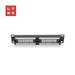 LYNX 10" patch panel 12-port, UTP Cat6, 50µ, nestíněný, černý LX-10-UTP6-BK