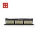 LYNX 19" patch panel 24-port, FTP Cat5e, 50µ, stíněný, černý LX-24-FTP5E-BK