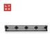 LYNX 19" patch panel 24-port, UTP Cat6, 50µ, nestíněný, černý LX-24-UTP6-BK