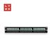 LYNX 19" patch panel 48-port, UTP Cat6, 50µ, nestíněný, černý LX-48-UTP6-BK