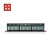 LYNX 19" patch panel 48-port, UTP Cat6, 50µ, nestíněný, černý LX-48-UTP6-BK